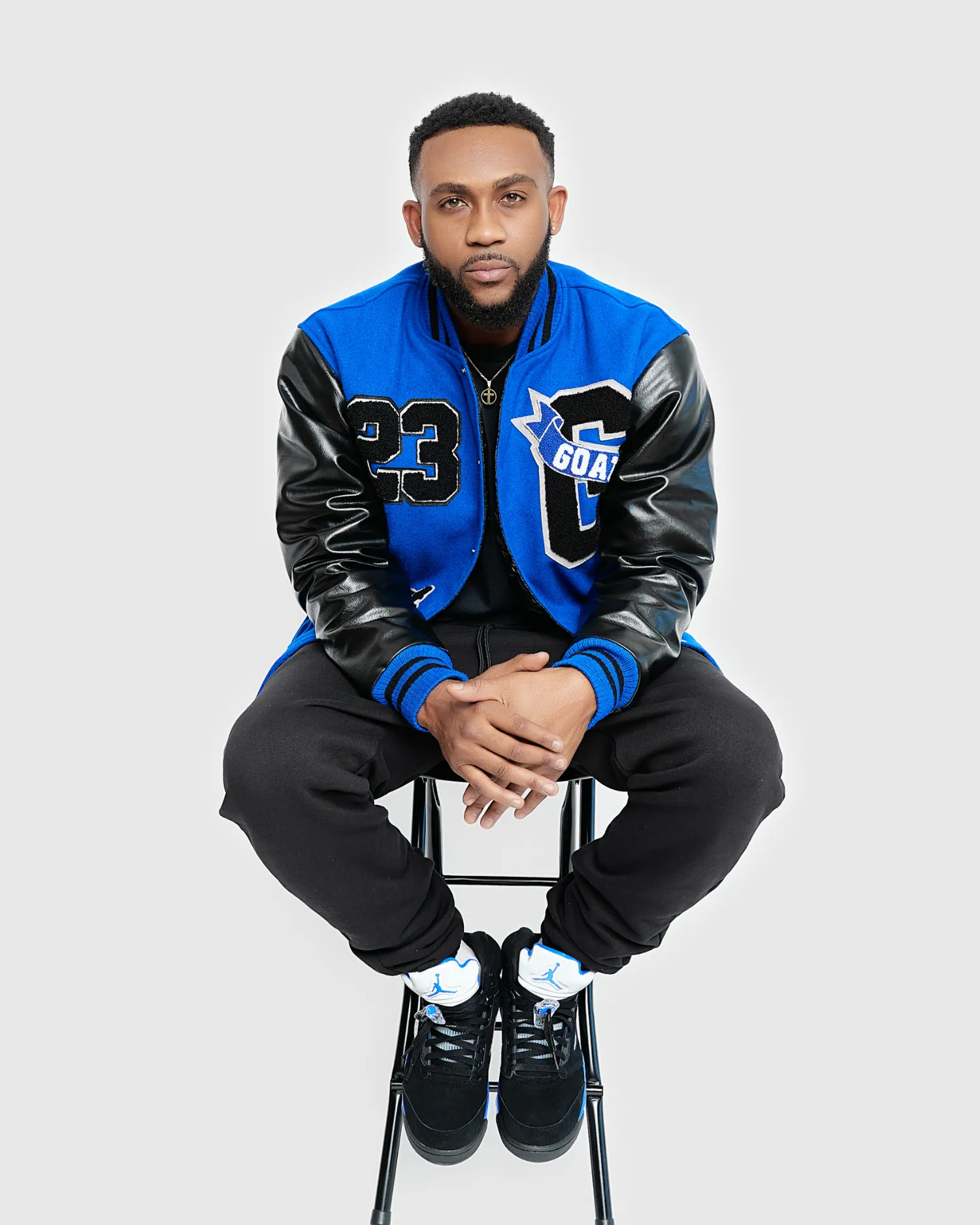 Vintage Wool Varsity Jacket (Racer Blue)