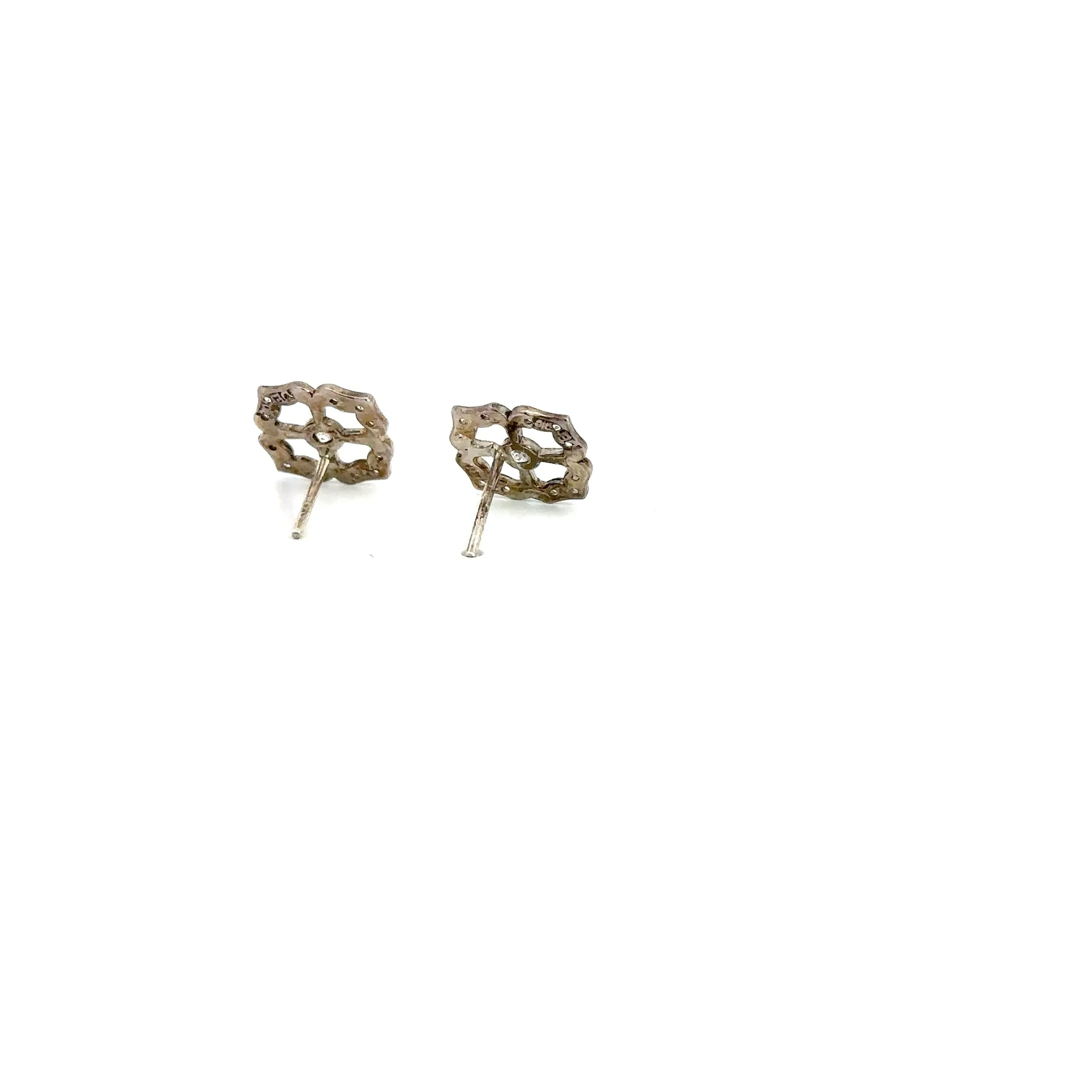 WD41 - Pave Diamond Clover Studs