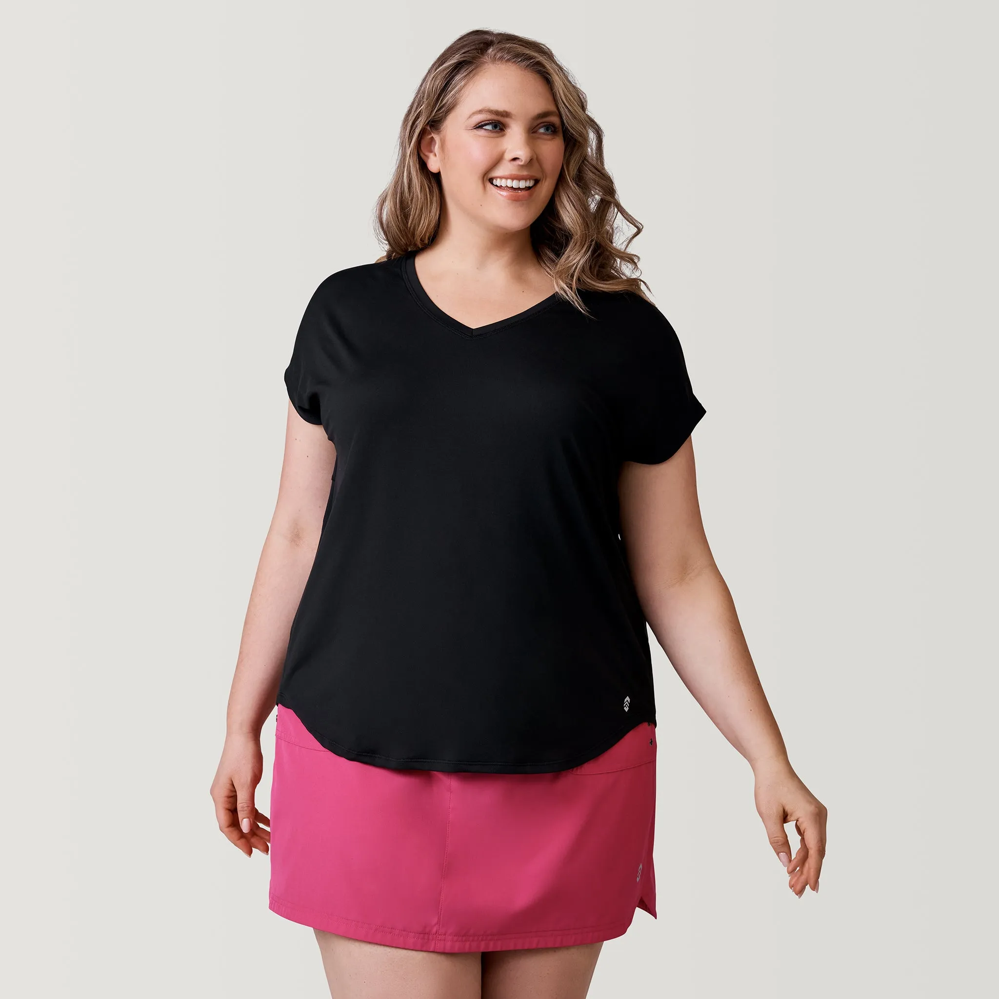 Women's Plus Size Microtech Chill B Cool Tee