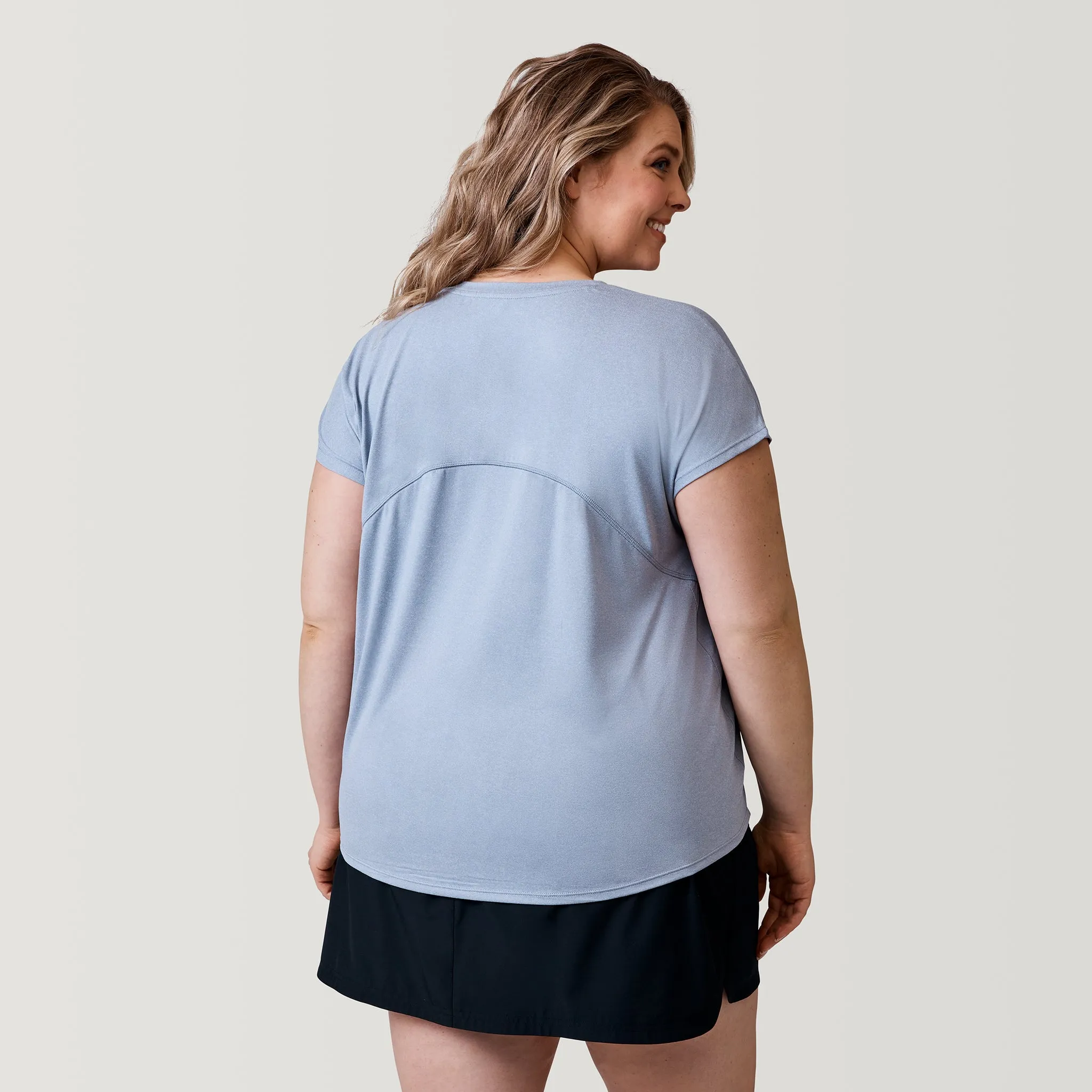 Women's Plus Size Microtech Chill B Cool Tee