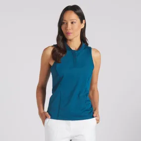 Women's Range Pique Sleeveless Golf Polo