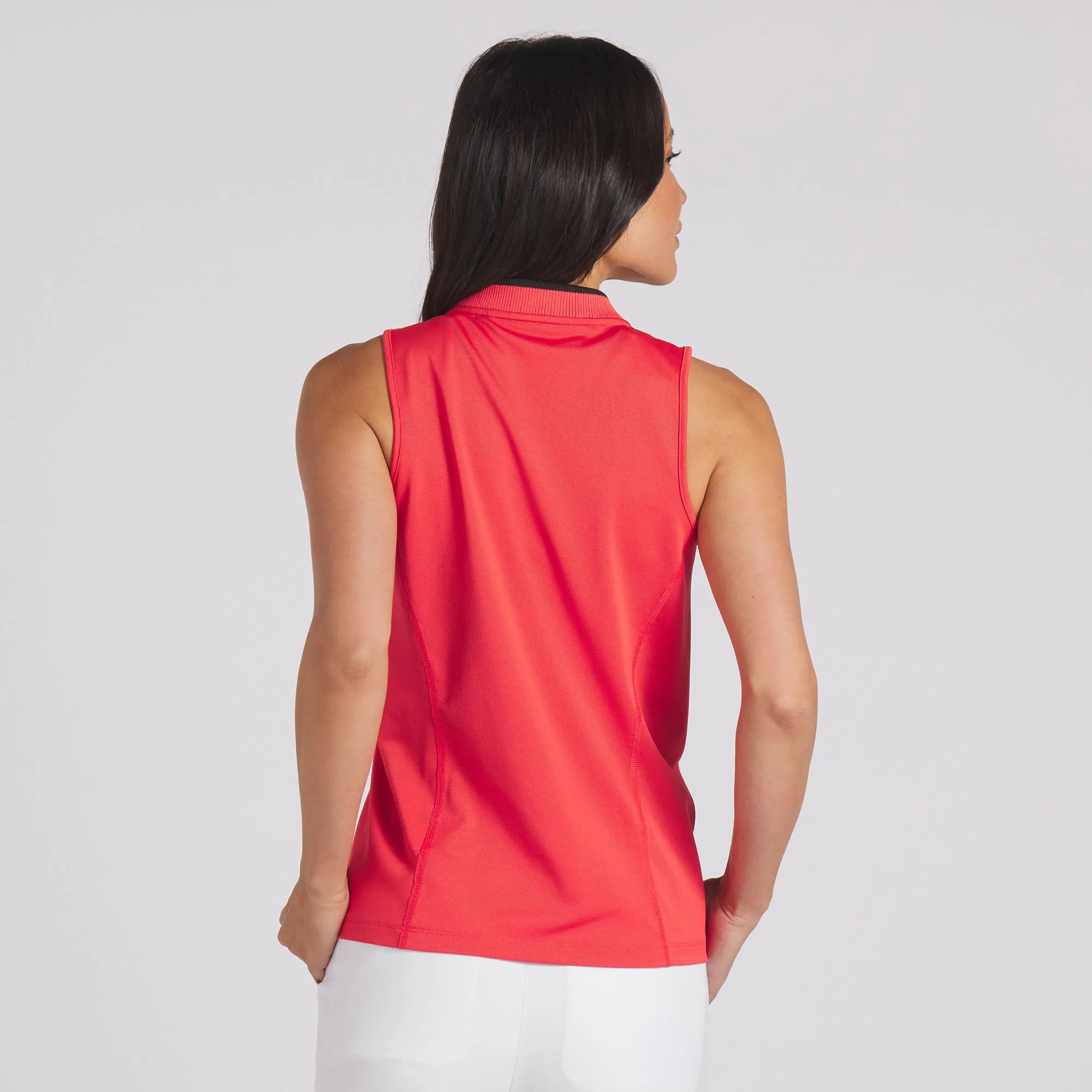 Women's Range Pique Sleeveless Golf Polo