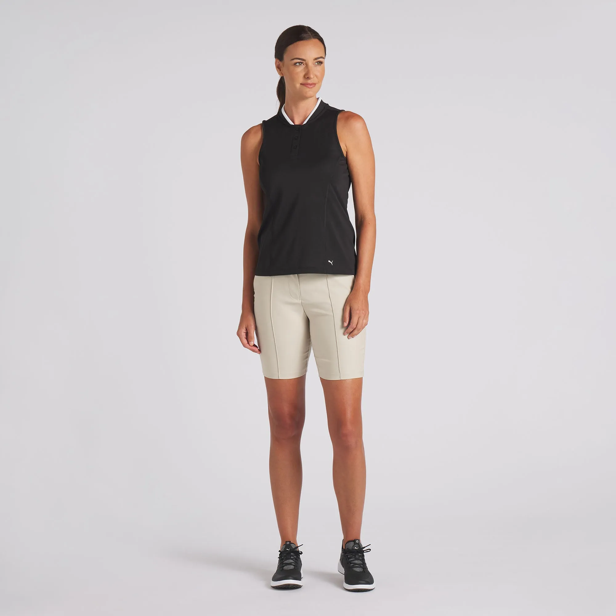 Women's Range Pique Sleeveless Golf Polo