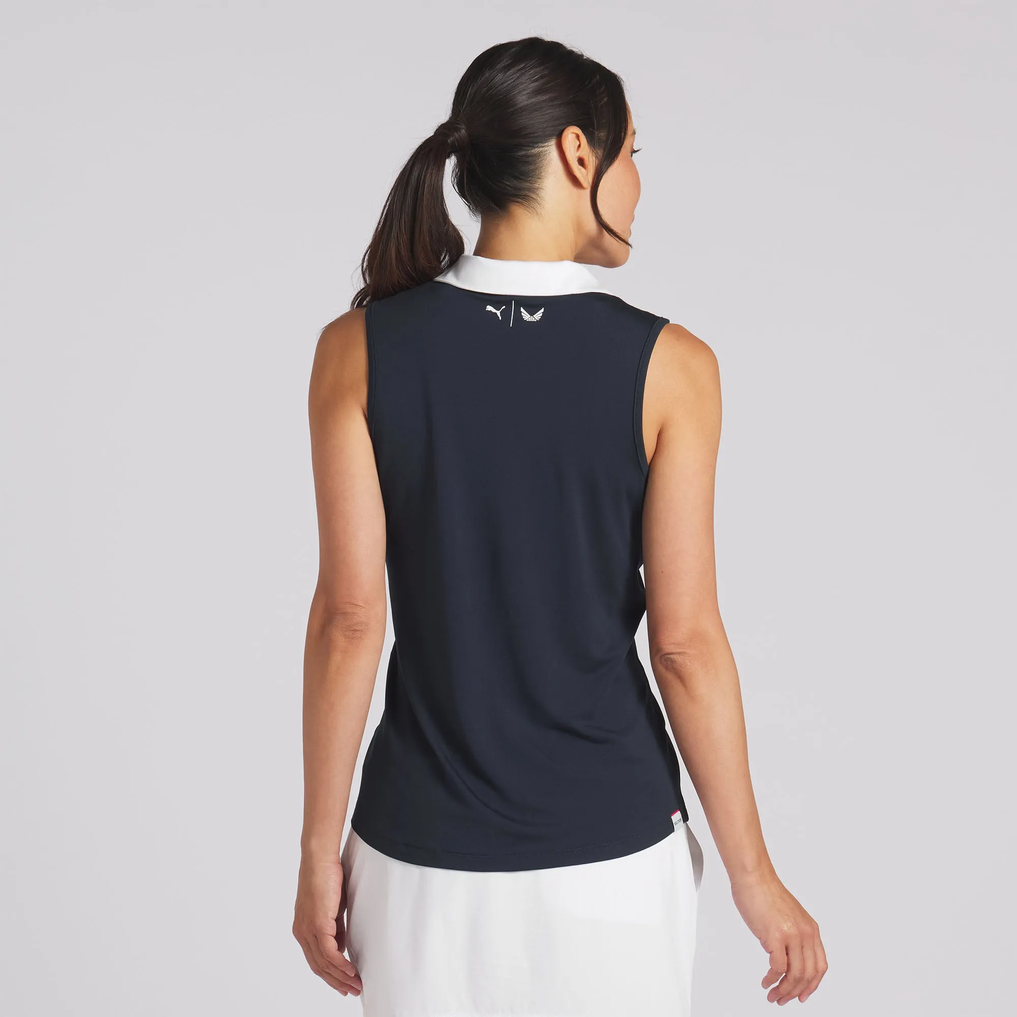 Women's Volition Piped Sleeveless Golf Polo