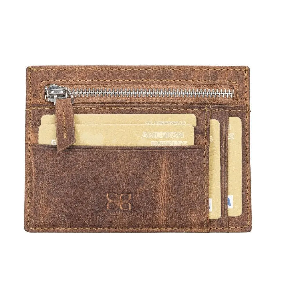 Zip Leather Card Holder