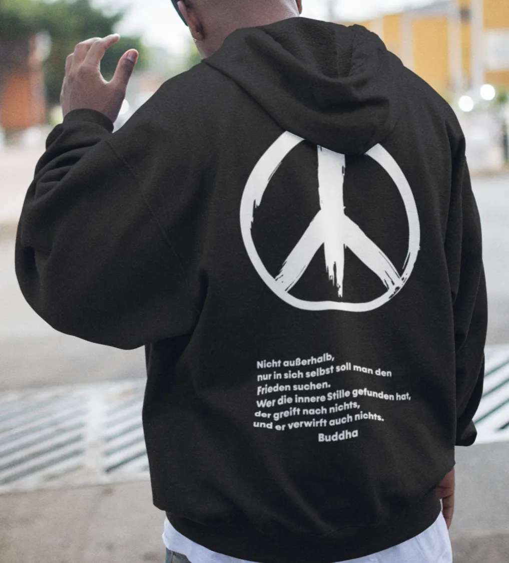 Zipper Hoodie Peace Unisex